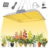 APONUO Lámpara de Cultivo LED 1000W, Full Spectrum Plant Grow Lights Sunlike 3500K White y 660nm Red para Plantas de Interior Lámparas de Cultivo de Verduras y Flores sin Ventilador